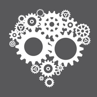 Dililer gri illüstrasyon.