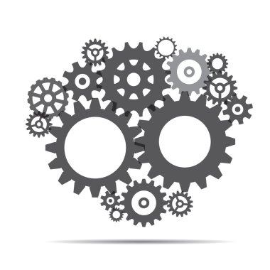 Dililer gri illüstrasyon.