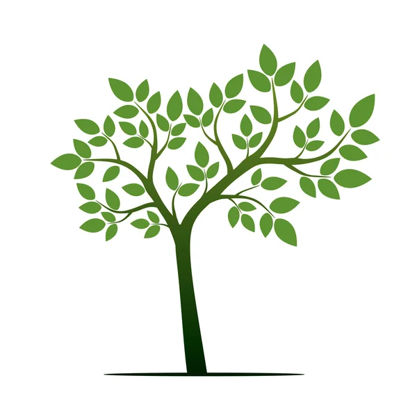 Green Tree. Vector Illustration. — Stock Vector