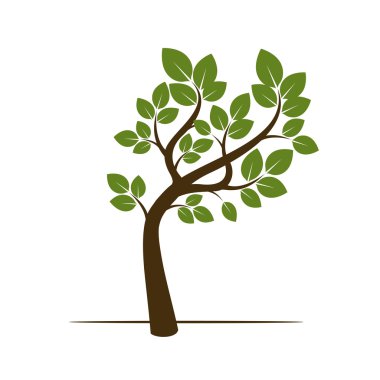 Ağaç şeklinde. Vektör çizim.