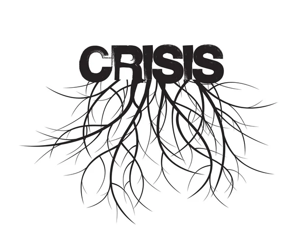 CRISIS dan Roots. Ilustrasi Vektor . - Stok Vektor