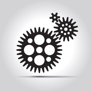 Siyah vites. Vektör çizim.