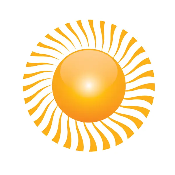 Símbolo amarelo de sol — Fotografia de Stock