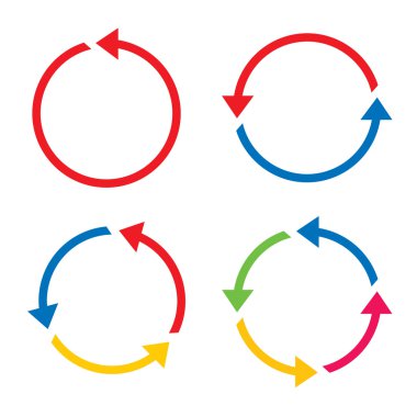 Set with color arrows