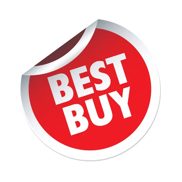 BEST BUY red vector sticker — Stock Photo, Image