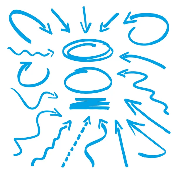 Grup vektör mavi ok