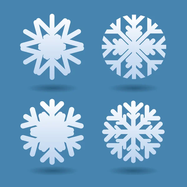 Set of snowflakes — Stock Vector