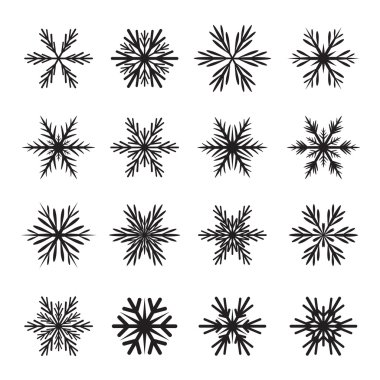 siyah kar taneleri topluluğu.