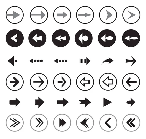 Bir çift siyah ok. Sembol iletişimi.