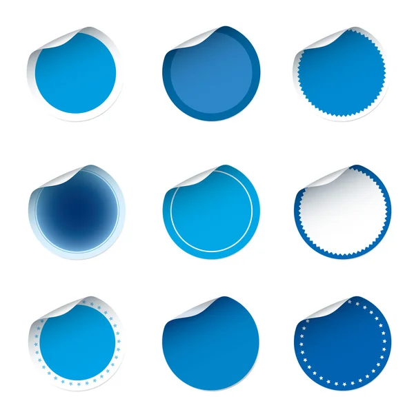 Gratis round blue sticker isolated on white Vector Image