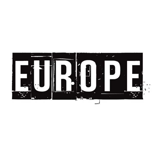 Sello grunge vector negro EUROPA — Archivo Imágenes Vectoriales