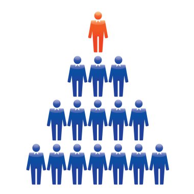 İnsan portre ve kutsal kişilerin resmi. Vektör çizim. Office ekibi ve lider