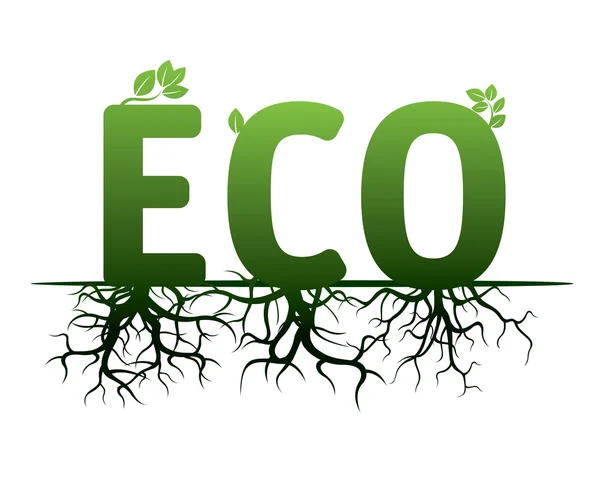 Vector εικονογράφηση Eco Green — Διανυσματικό Αρχείο