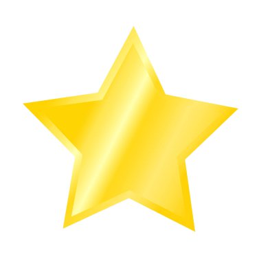 Eğimli vektör altın yıldız