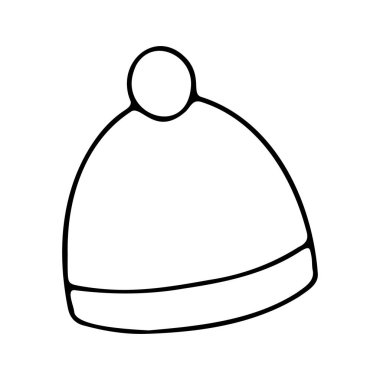 Bir bebek arabası karalama simgesinin basit vektör çizimi.