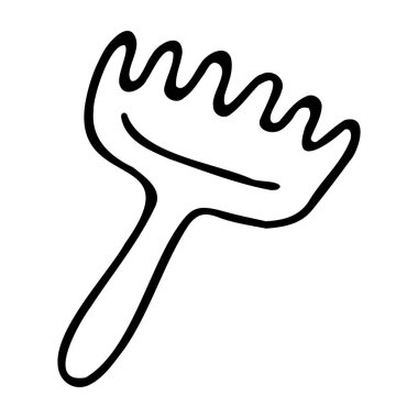 Emzik papilla karalama simgesi ile basit bir vektör çizimi.