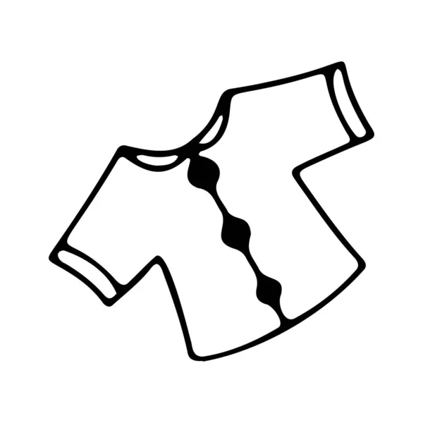 Jednoduchá Vektorová Ilustrace Ikony Dětského Oblečení — Stockový vektor