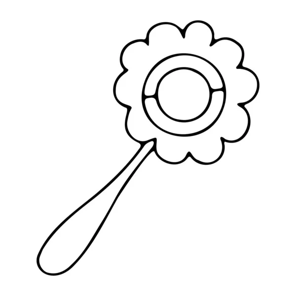 Einfache Vektorillustration Mit Einem Spielzeug Doodle Symbol — Stockvektor