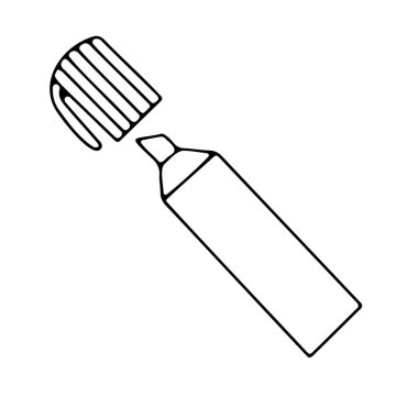 Kalemin vektör çizimi, keçeli kalem, keçeli kalem, kalem, ofis karalama biçimi