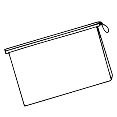 Ofisin vektör illüstrasyonu, basit simgeler, makas, ataç, cetvel, ataç, pusula