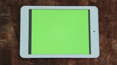 Dijital tablet bilgisayar ile yeşil perde