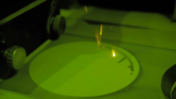 Fundición láser selectiva: fabricación aditiva modelo de impresión de impresoras 3D de metal — Vídeo de stock