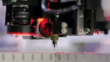 Otomatik SMD seçim ve yerleştirme makinesi montaj bilgisayar devre kartı: kapat