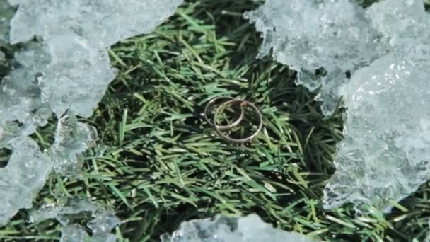 Anneaux sur le terrain de football 