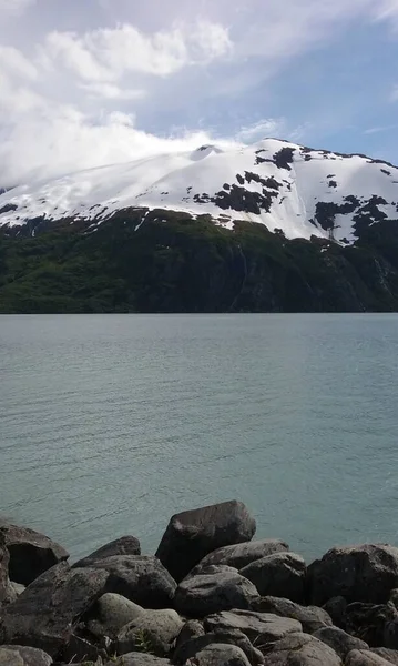 Jezioro Portage Parku Narodowym Chugach Alasce Czerwca 2016 — Zdjęcie stockowe