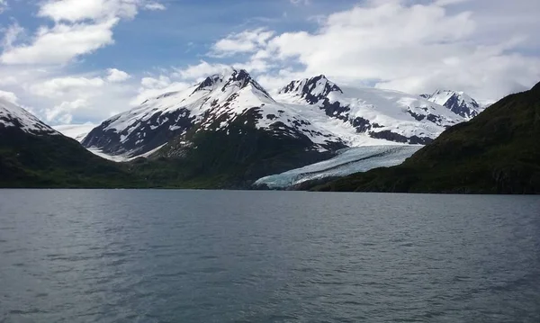 Lodowiec Portage Puszczy Chugach Alasce Czerwca 2016 — Zdjęcie stockowe