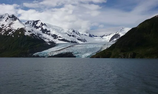 Bärbar Glaciär Chugachs Nationalskog Alaska Juni 2016 — Stockfoto