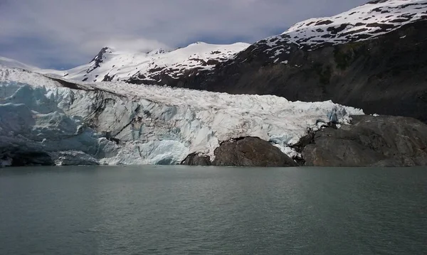 Παγετώνας Portage Στο Εθνικό Δάσος Chugach Της Αλάσκας Ιουνίου 2016 — Φωτογραφία Αρχείου