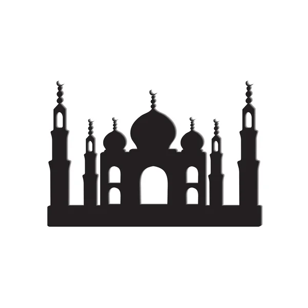 Templo taj mahal — Vector de stock