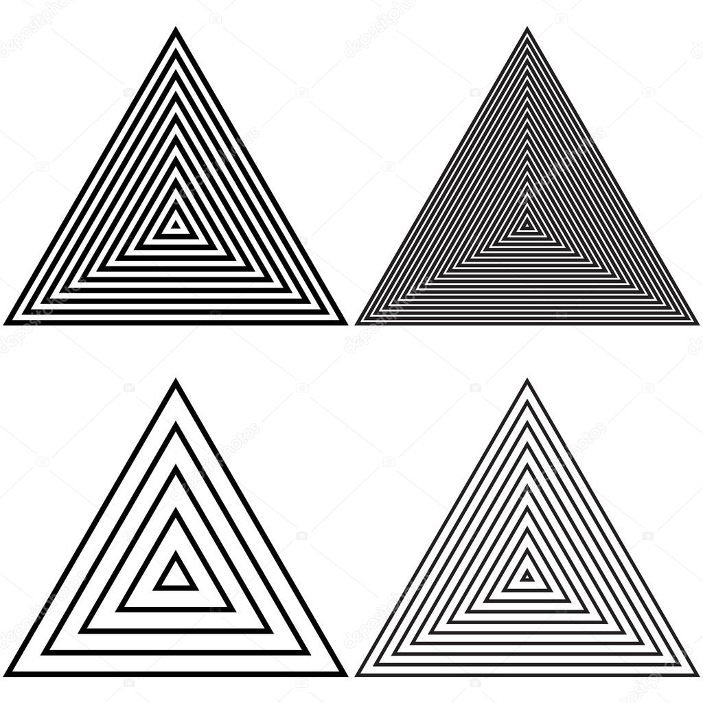 geometric triangles monochrome — Stock Vector © Kseniavasil 102329310