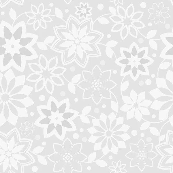 Flores geométricas patrón sin costura — Vector de stock