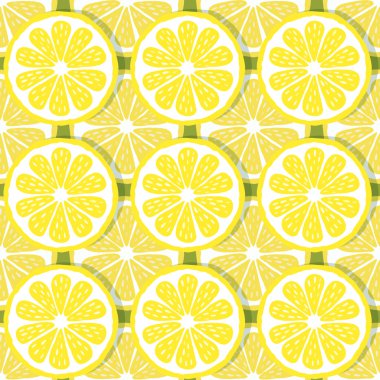 Dikişsiz desen dilim limon