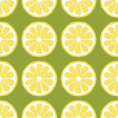 Dikişsiz desen dilim limon