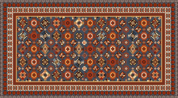 Azerbaijani carpet vector — Stock Vector