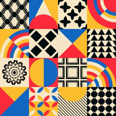 vektör soyut arkaplan bauhaus