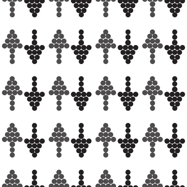 Ornement flèches sans couture dans différentes directions — Image vectorielle