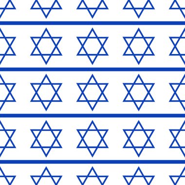 seamless pattern with symbols of the Israeli 