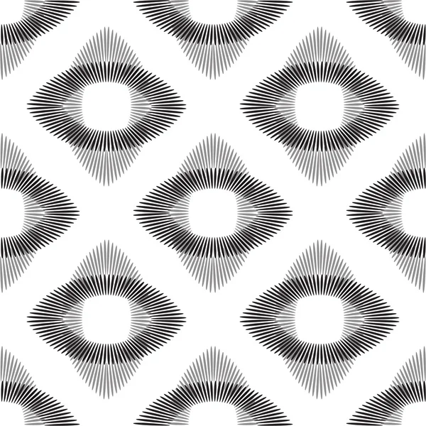 Seamless monochrome abstract patterns — ストックベクタ