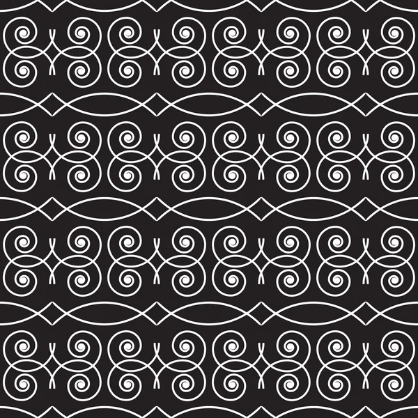 Nahtlose geometrische Muster monochrom — Stockvektor