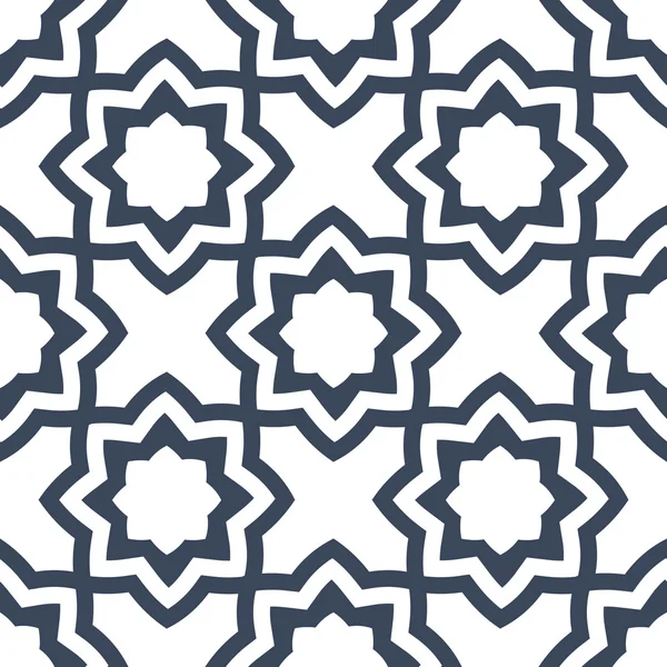 Бесшовный цветочный геометрический узор — стоковый вектор
