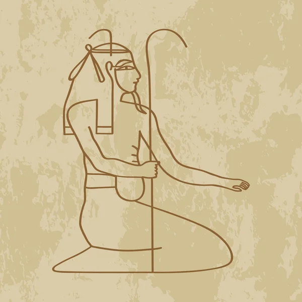 Dieu nonne d'Egypte — Image vectorielle