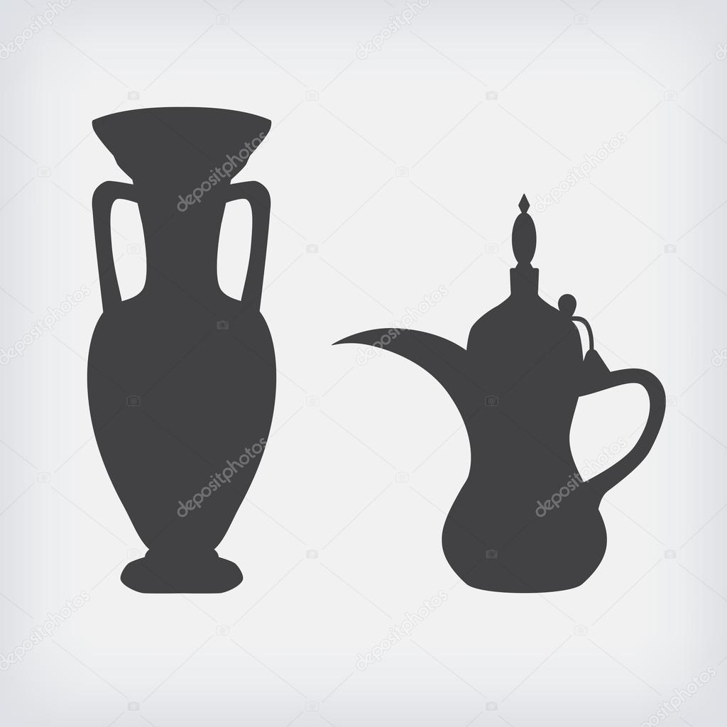 jug and coffee pot Arabic 