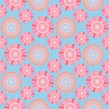 Soyut çiçek desenleri. 