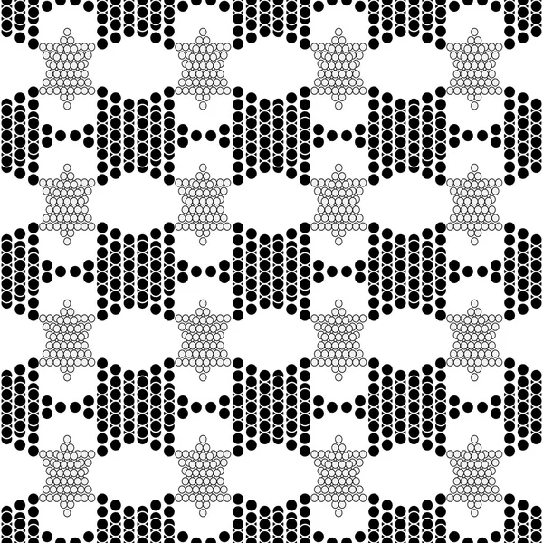 Forma padrão geométrico sem costura de círculos — Vetor de Stock