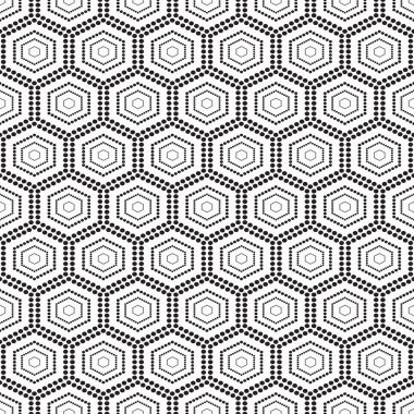 Dikişsiz tek renkli desen daireler ile geometrik