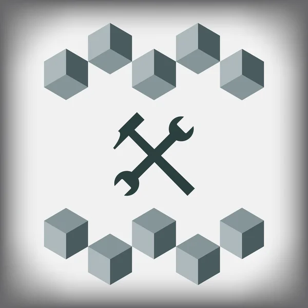 Logo tasarım onarım hizmeti — Stok Vektör